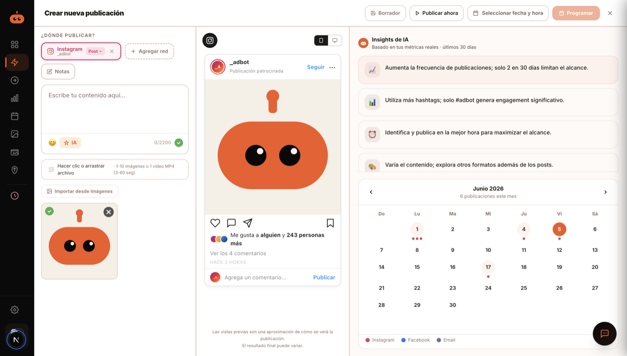 Adbot — Marketing automatizado para pymes y emprendedores